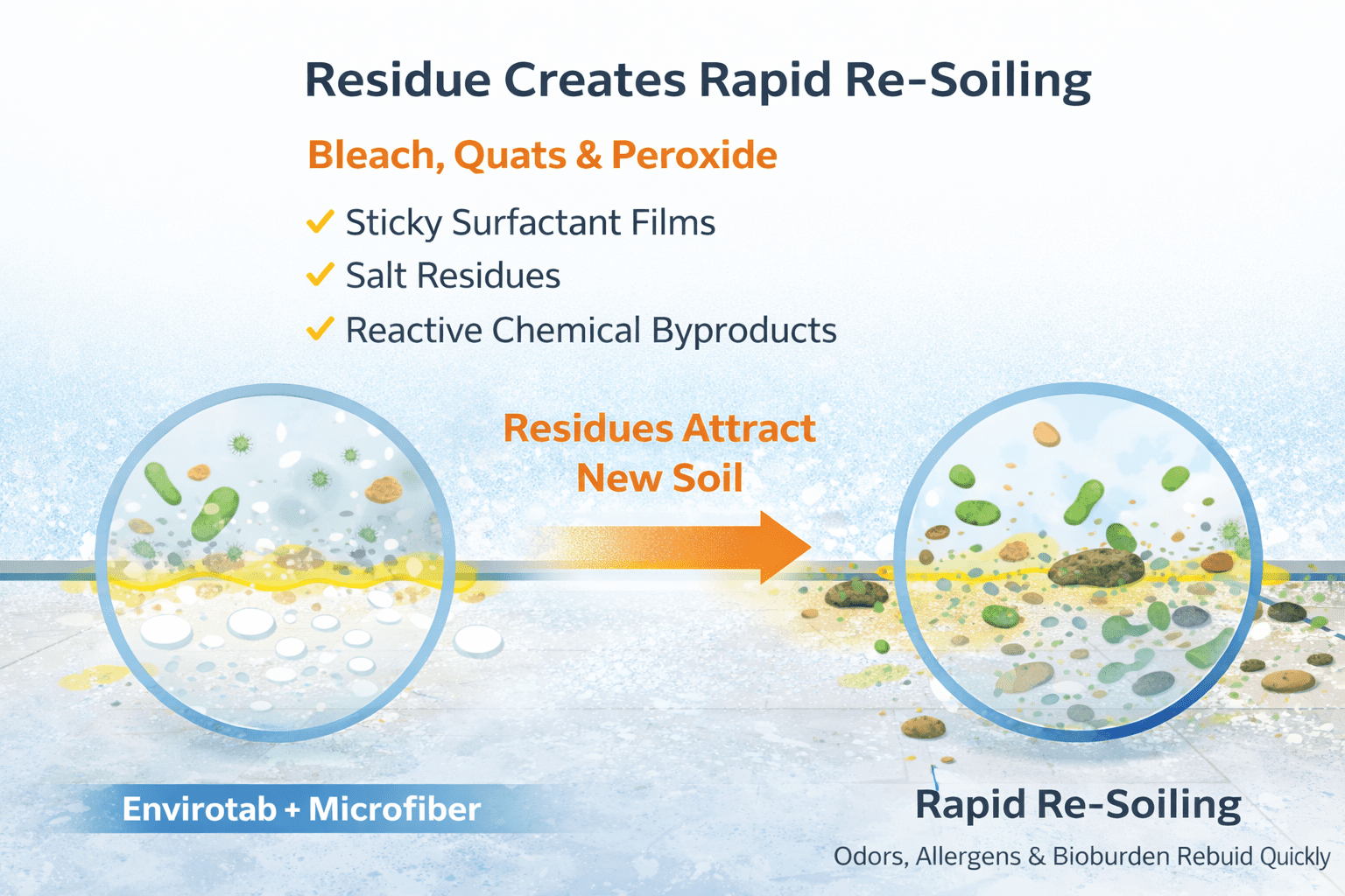 Rapid Resoiling from Residue
